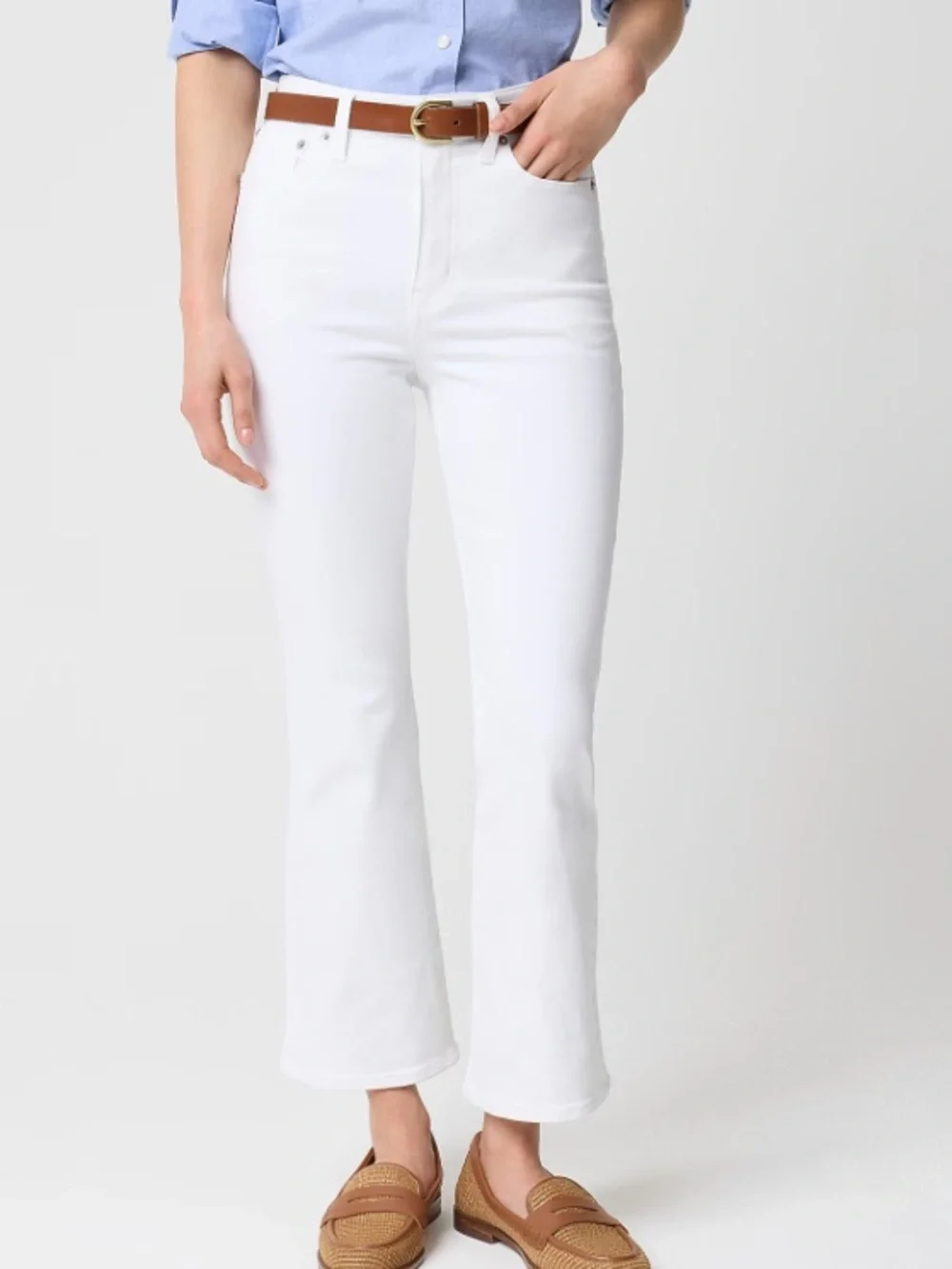 J crew Ankle flare jean in signature stretch+